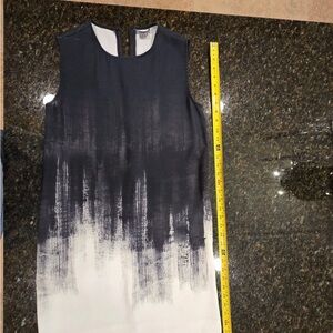 Vince Black and White Sleeveless Dress